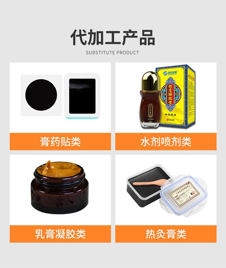 膏藥代加工產(chǎn)品種類